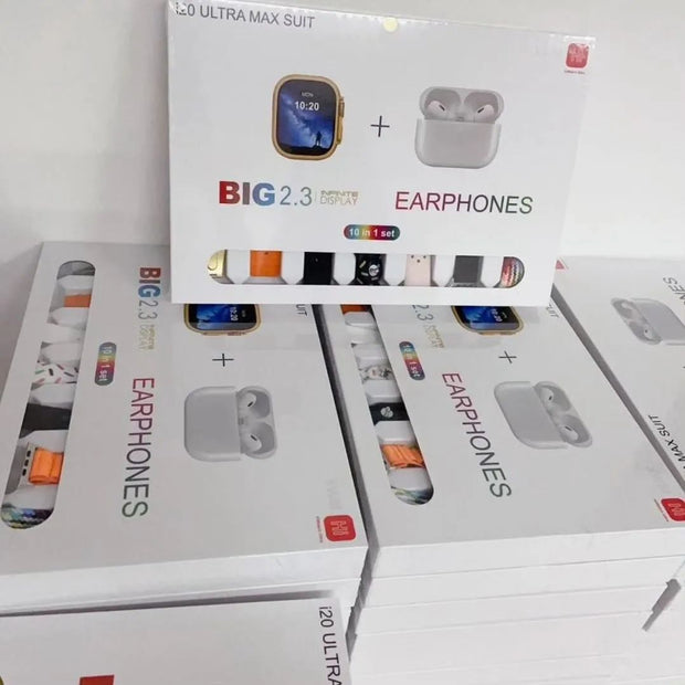 I20 Ultra Max suit Smart Watch 10 in 1 box